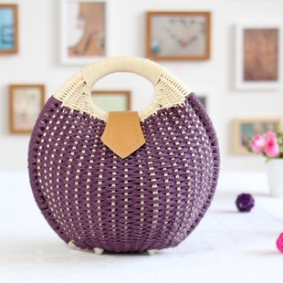 LALA IKAI Snail Nest Tote Handtasche Sommer Strand Taschen Kleine Marke Tasche Damen Straw Taschen Damen Handtasche