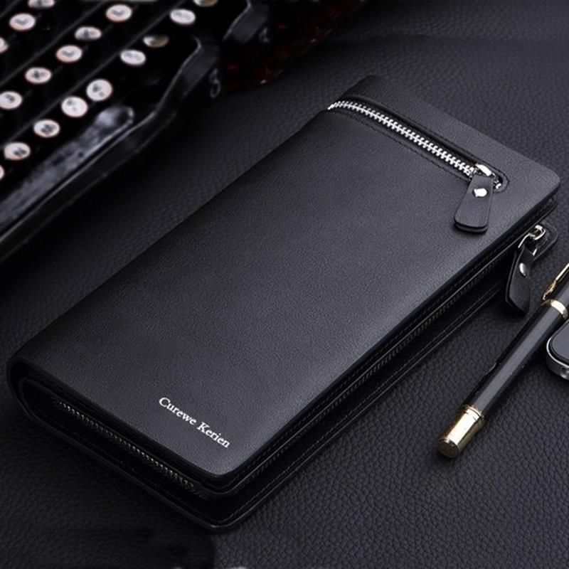 Mit Reißverschluss  Herren Brieftaschen berühmte marke Handtasche lange dünne Brieftaschen