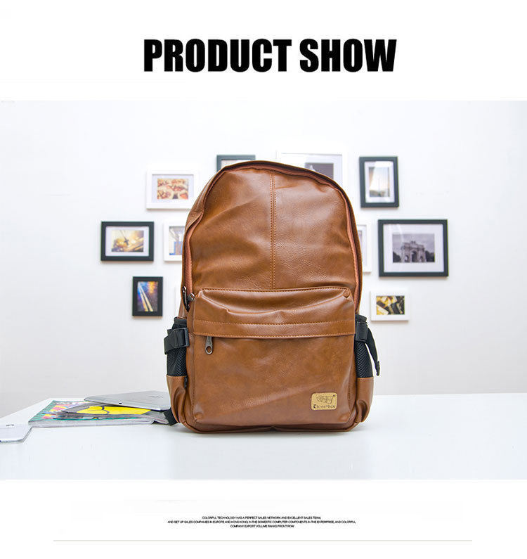 top qualität marke mode schwarz echtes Leder Herren Rucksäcke adrette braun Damen Rucksack bolsas