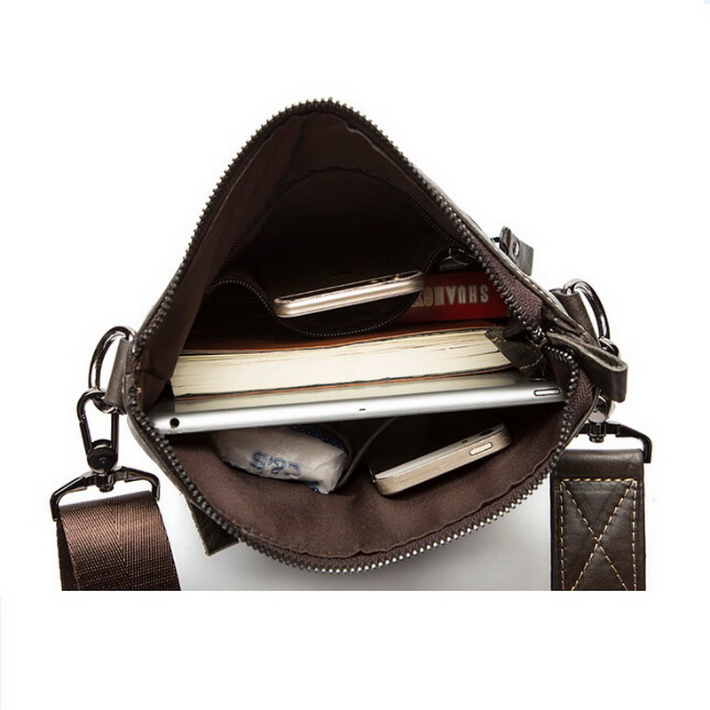 100% echtem Leder Herren fashion Herren messenger bag business echtem Leder crossbody Taschen für Herren