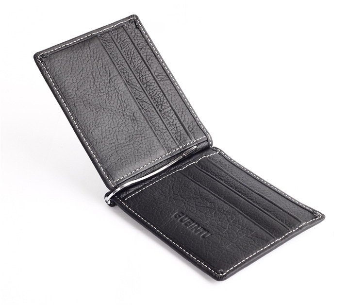 Echtes Leder Herren Brieftaschen Mit Reißverschluss Münzfach Berühmten Marke Vintage Herren