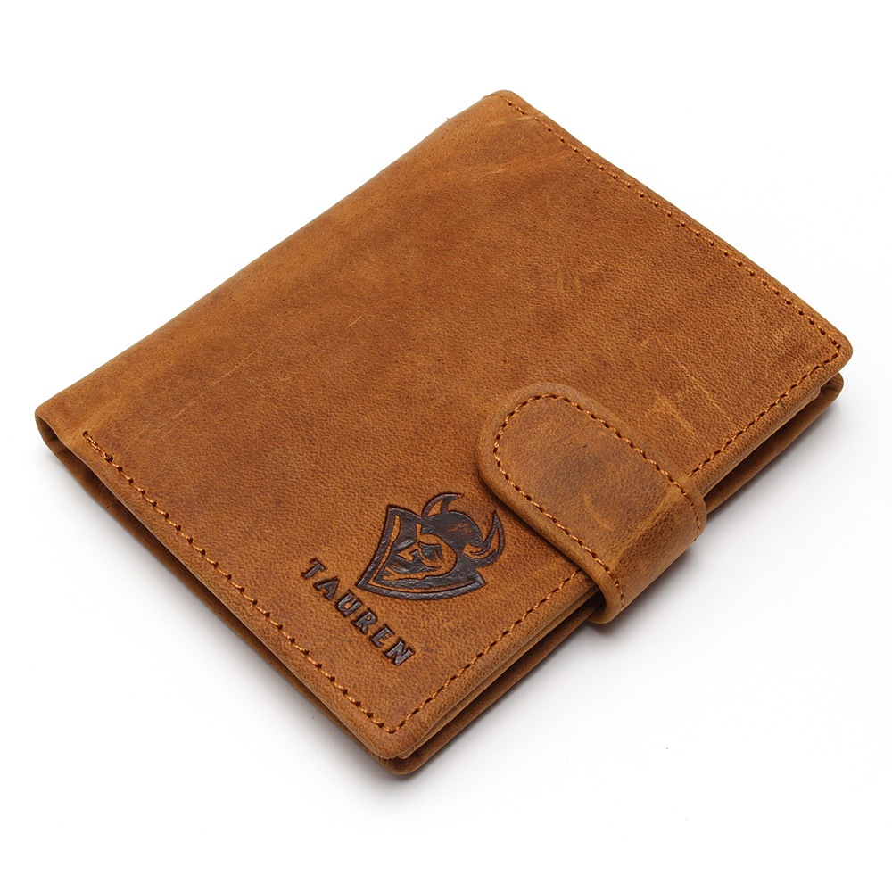 Herren Geldbörsen Marke Vintage Designer Echte öl Wachs Leder RindsLeder Kurze Bifold Geldbörse Karte