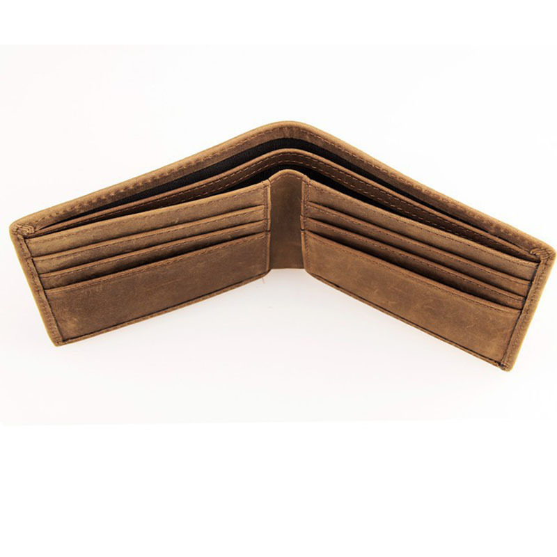 100% echtem Leder Brieftasche Herren Geldbörsen crazy horse Brieftaschen Jahrgang spitze Leder Brieftasche