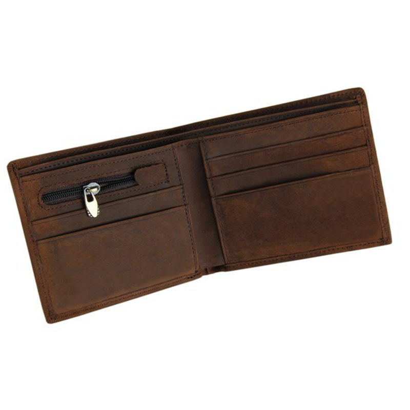 100% echtem Leder Brieftasche Herren Geldbörsen crazy horse Brieftaschen Jahrgang spitze Leder Brieftasche