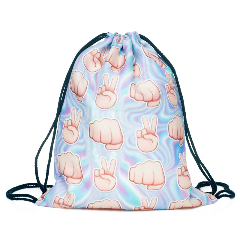 neue Mode Emoji Rucksack Druck Tasche Damen Rucksäcke für teenager mädchen Hohe Qualität Polyester