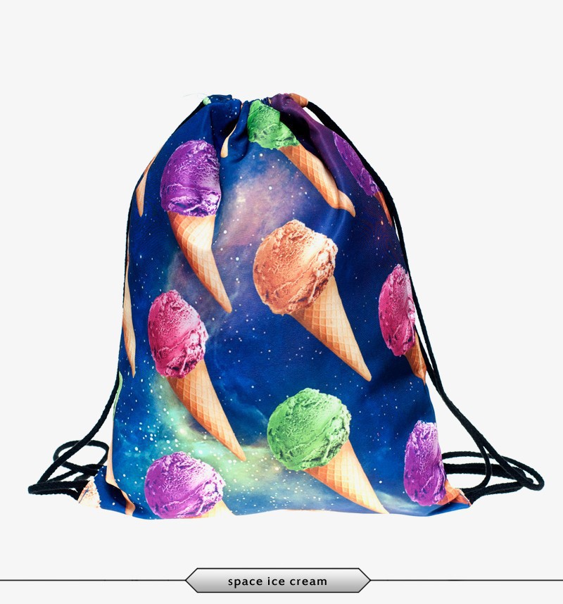 neue Mode escolar Reise Rucksack 3D Print Softback Mann Damen Mochila Feminina harajuku Kordelzug