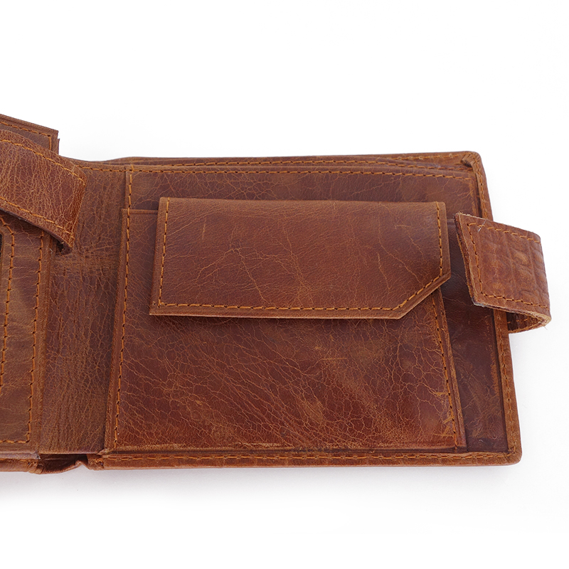 Hot Casual PU Leather Short Alligator Head Men Wallet Hasp Buckle Coin Pocket Men Coin Purses Wallet