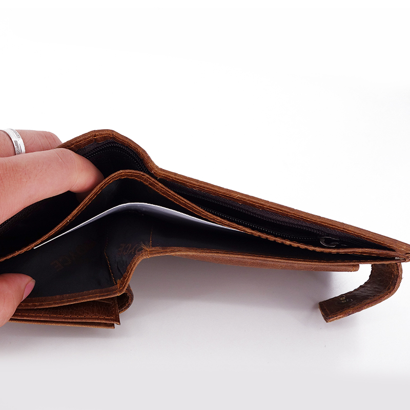 Hot Casual PU Leather Short Alligator Head Men Wallet Hasp Buckle Coin Pocket Men Coin Purses Wallet