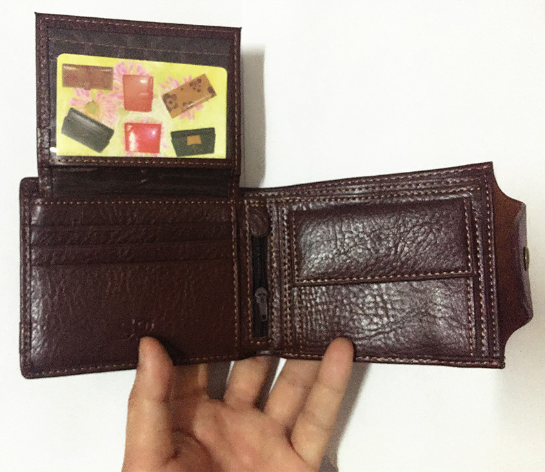 100% echtes Leder Herren Brieftasche Neue Heiße Mode Berühmte Mann Brieftaschen Geldbörsen Coin Tasche