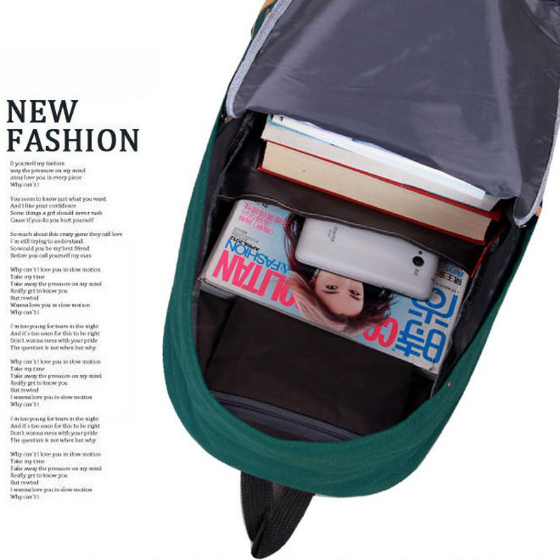 Neue Damen Rucksack heißer Verkauf neue Damen Schultasche Rucksack Schule Rucksäcke Mode Leinwand
