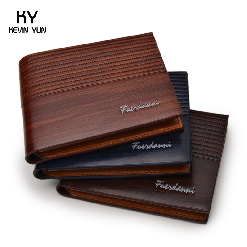 neue Mode Herren Geldbörsen Kurz Design männlichen Geldbörse Tasche Brieftasche PU Leder