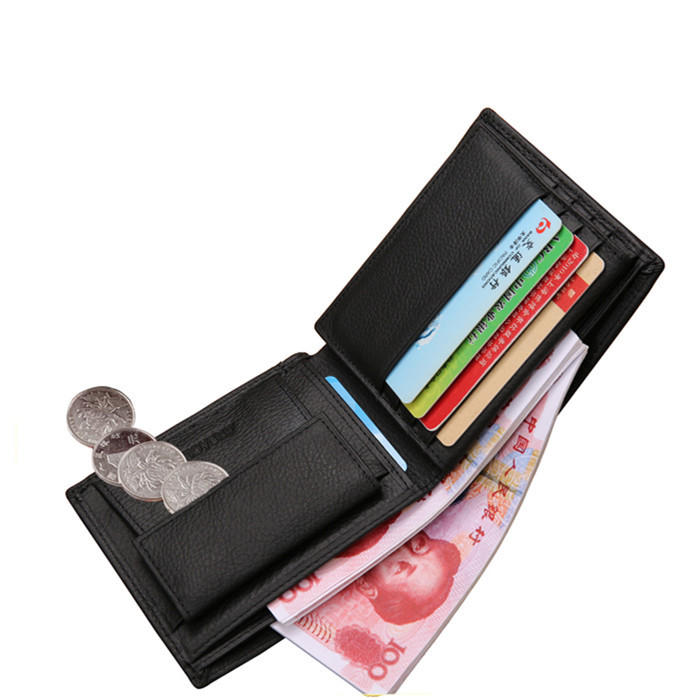 Vintage Herren Brieftaschen aus echtem Leder Geldbörse kurz casual männlichen kartenhalter carteira marke