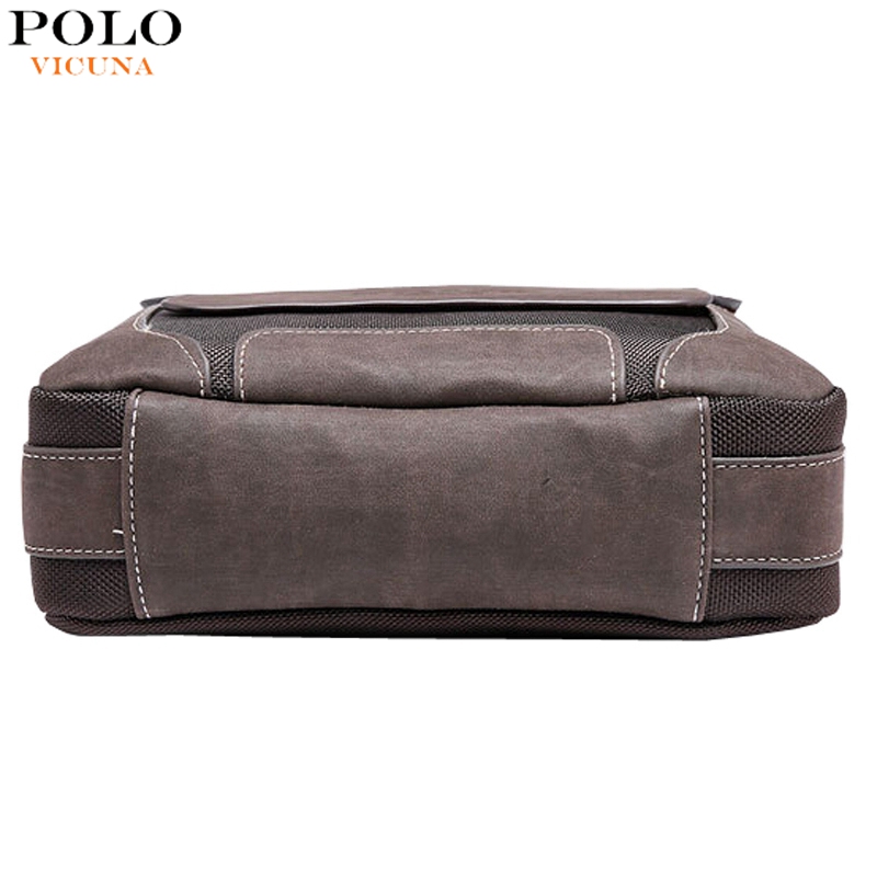 POLO Berühmte Marke Geschäfts Echtes Leder Messenger Bags Für Herren Matt Echt Leder