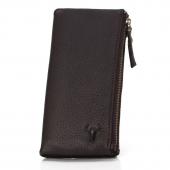 Echtes Leder Reißverschluss Veranstalter Brieftaschen Herren Damen öl Wachs Leder Geldbörse Hip