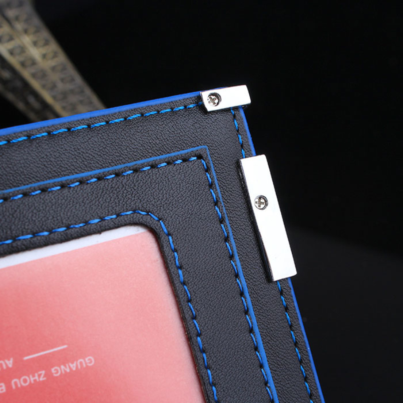 Ausgezeichnete Qualität Herren kurze Brieftaschen balck Brieftasche Herren Marke Leder Kartenhalter Münze