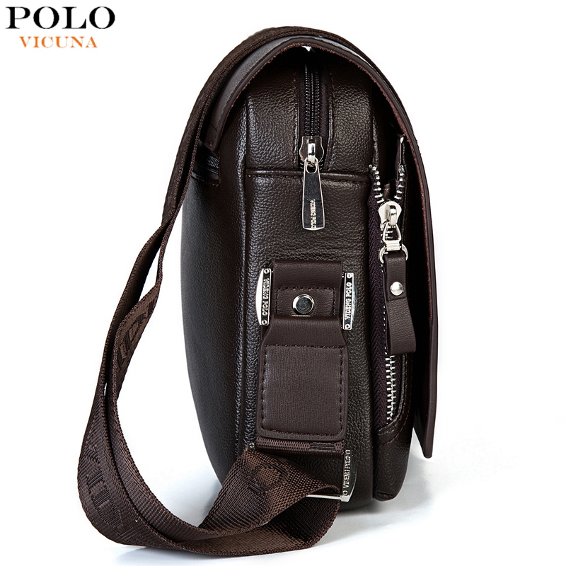 Polo neue Ankunft Fashion Business Leder Herren Messenger Bags Werbe Kleine Crossbody Schulter Tasche Casual