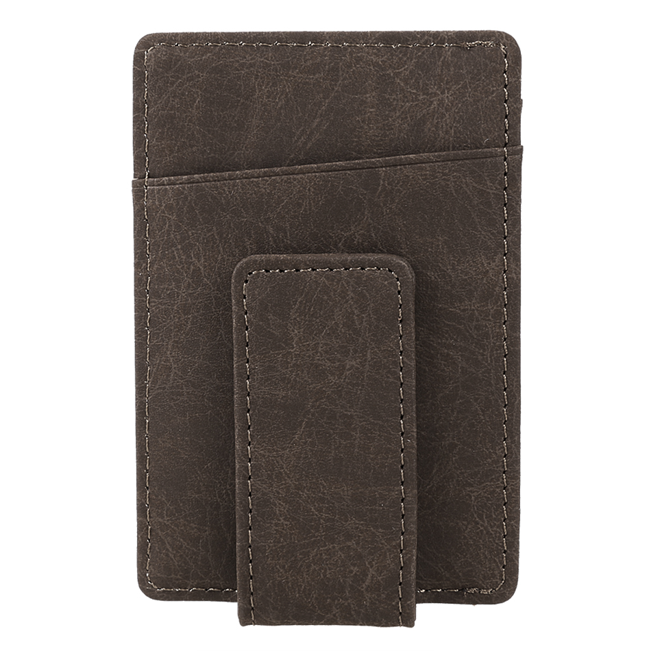 Herren Business Casual KunstLeder Geldbörse Kreditkarte Halter mit Magnet Geld Clip Großhandel Und Einze