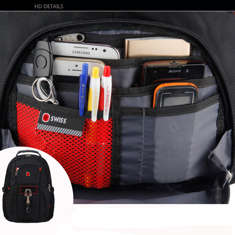 neue Schweizer Herren Damen Laptop Rucksack Mochila Masculina 15 Zoll Rucksäcke Gepäck Reisetasche