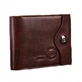 Herren Faux Leder Bifold Brieftasche Braun Gutschrift Identifikation karten halter Schlanke Neue Design Geldbörse