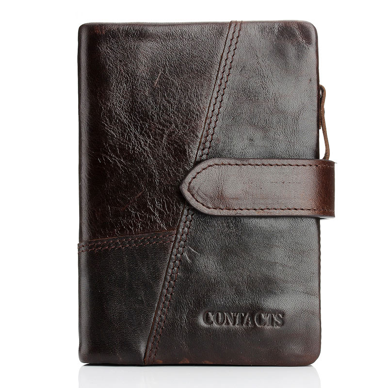 Crazy horsehide Leather  Classical European and American Style Men Wallets Fashion Purse Card Holder Vintage Man Wallet