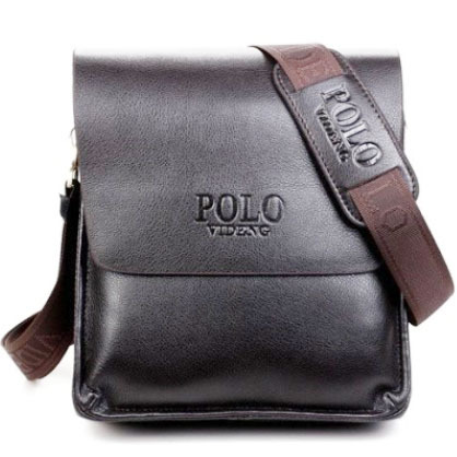 neue designer POLO VIDENG marke pu Leder braun hochwertigen Herren messenger schulter Handtasche Taschen Aktentasche