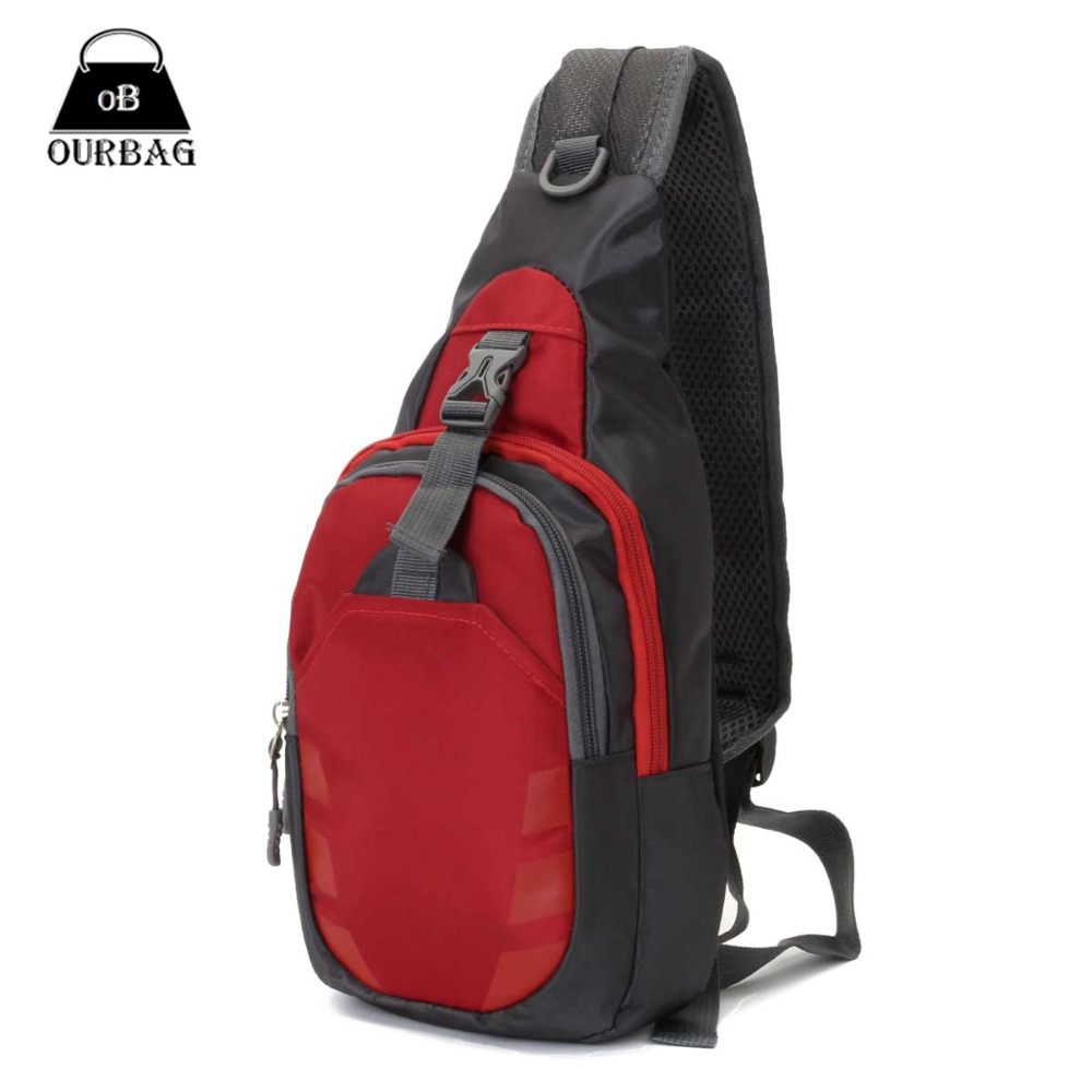 Unisex Nylon Brust Tasche Back Pack Outdoor Wandern Sport Crossbody Umhängetaschen Herren Damen Diagonal