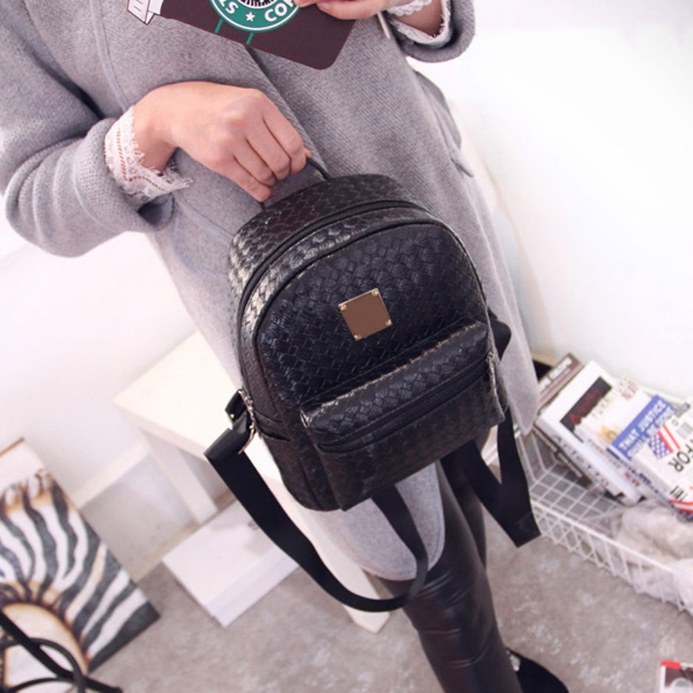 new college wind schul gewaschen Leder Rucksack Damen Koreanische gezeiten mode freizeit Reisetasche weben Boutique