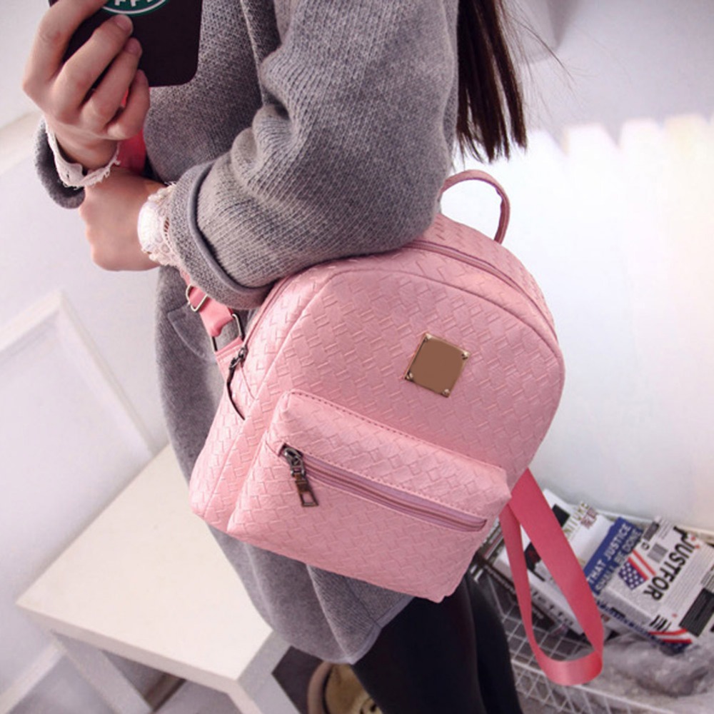 new college wind schul gewaschen Leder Rucksack Damen Koreanische gezeiten mode freizeit Reisetasche weben Boutique