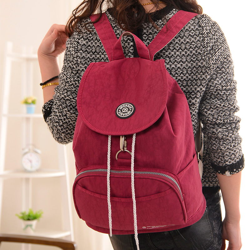 Neue Damen Rucksack Wasserdichtem Nylon 10 Farben Dame Damen Rucksäcke Weiblichen Beiläufigen Sport Reisetasche
