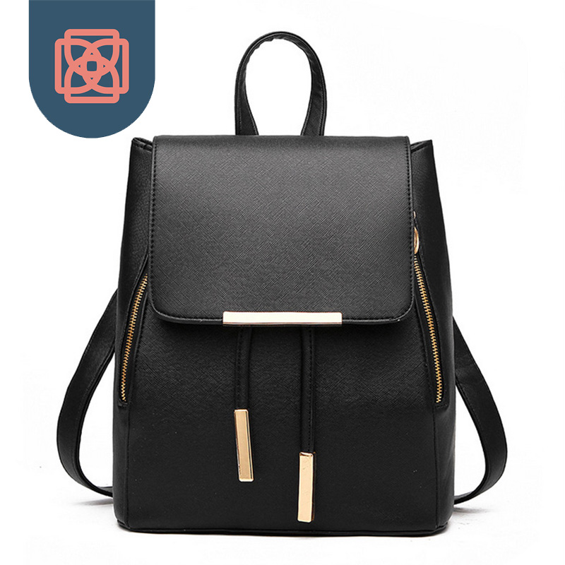 Damen Täglich Rucksäcke Daypack Mädchen Schultasche Pu Leder Taschen Candy Farbe Reisetasche