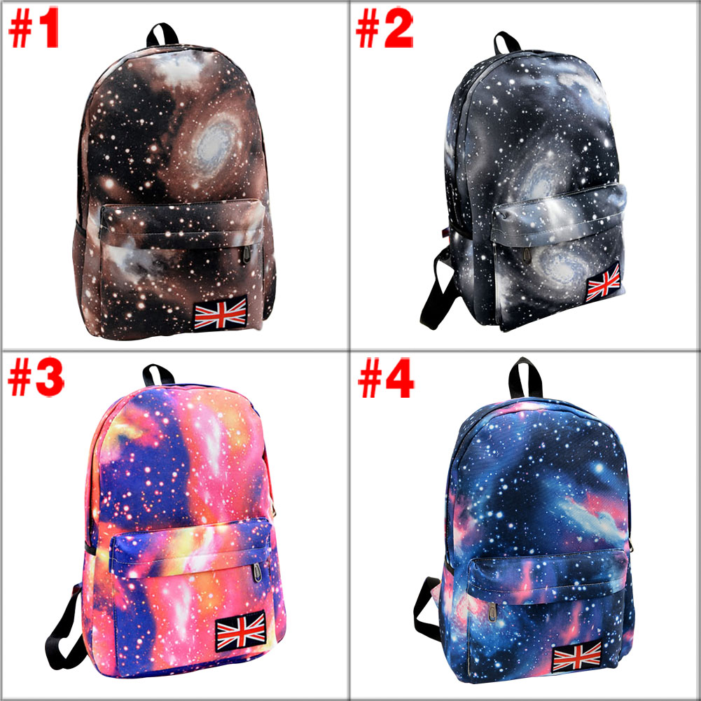 mode Multicolor Damen Leinwand Rucksack Stilvolle Star Universe Raum Rucksack Mädchen Schule Rucksack Mochila