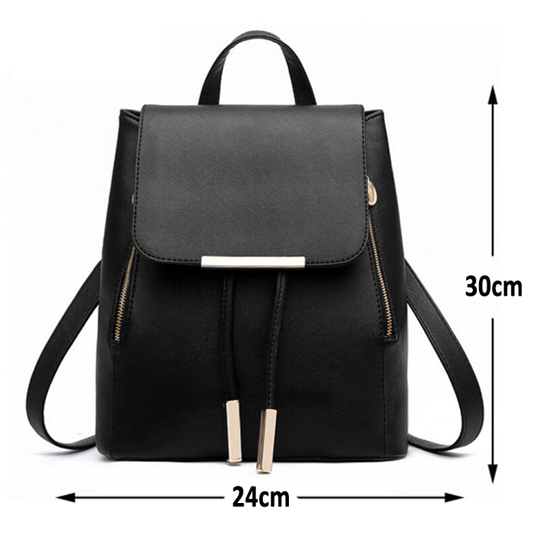 Damen Rucksack Qualität Pu Leder Mochila Escolar Schultaschen Für Jugendliche Mädchen Top griff Rucksäcke