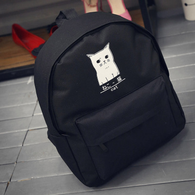 neuen japanischen katze Schule leinwand Rucksack für Damen Teenager Mädchen paar cartoon College Wind