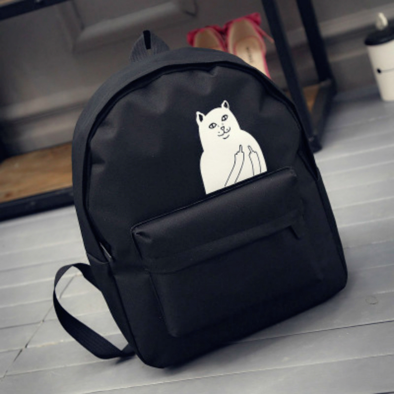 neuen japanischen katze Schule leinwand Rucksack für Damen Teenager Mädchen paar cartoon College Wind