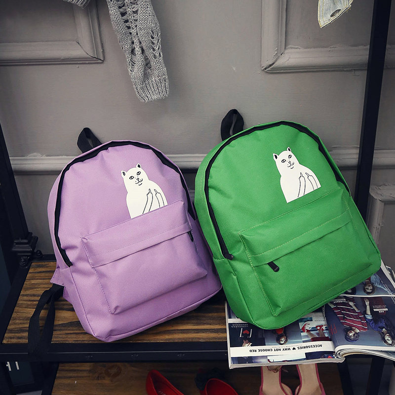 neuen japanischen katze Schule leinwand Rucksack für Damen Teenager Mädchen paar cartoon College Wind