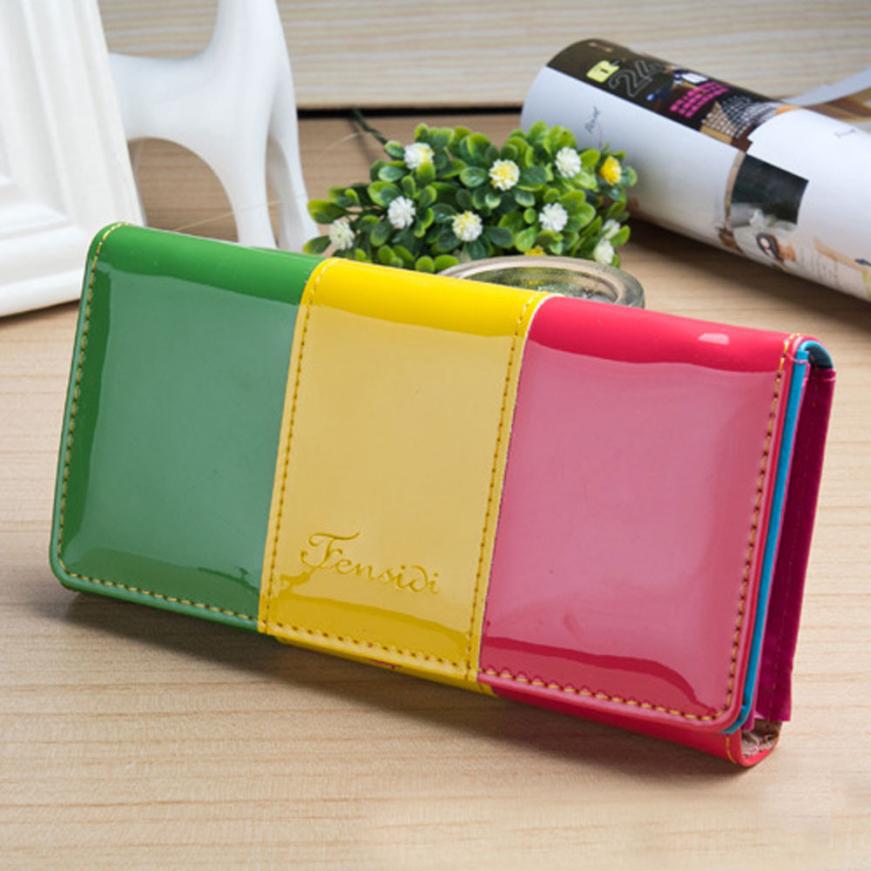 neue Ankunft Damen Brieftasche tragbare Damen Geldbörse Frische Handy lange weibliche Brieftaschen Damen Purse