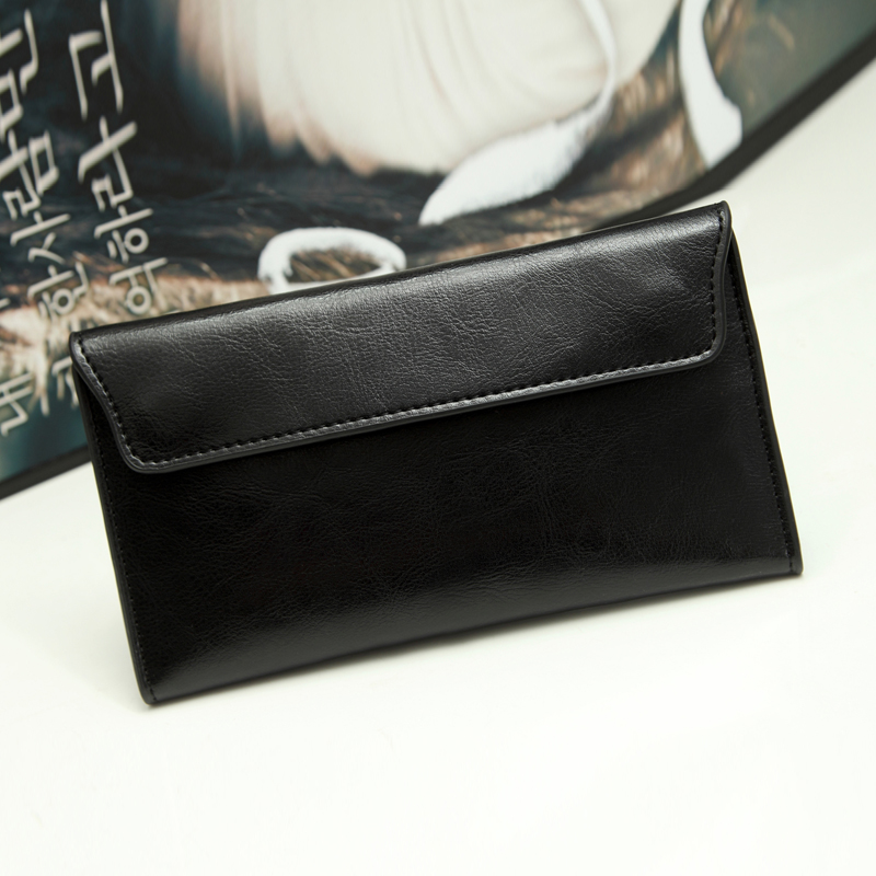 SUOAI Echtem Leder Brieftasche Damen Hohe Qualität Weiche Lange Geldbörse Mode Weibliche Brieftaschen Kartenhalter