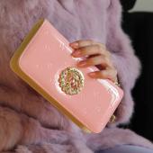 designer neue mode Damen Geldbörsen famous luxury brand top qualität pu Leder Strass dame Geldbörse
