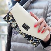 Mode Münze Geldbörse Damen Brieftasche 5 Farben Blume Langen Mappen Populäre ändern Geldbörse