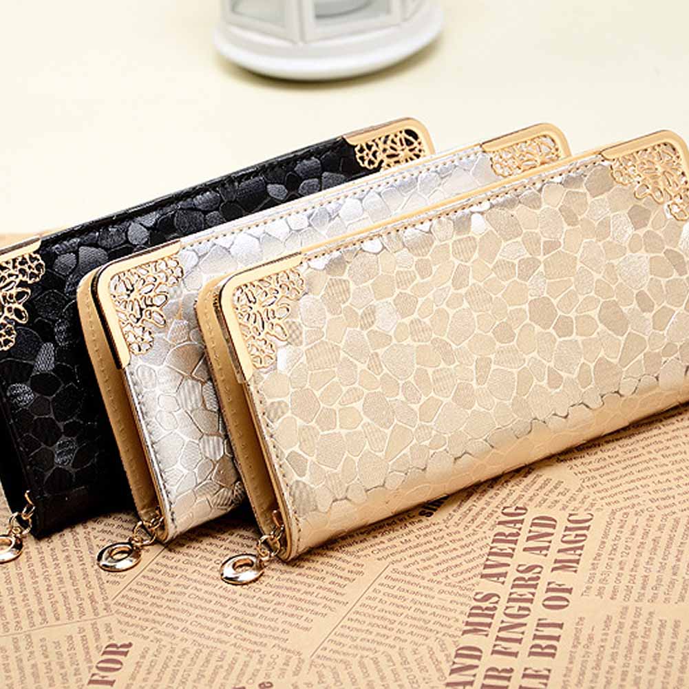 Fashion Hot Lady Damen PU Leder Lange Geldbörse Brieftasche Kupplung ReißverschlussTasche Kartenhalter