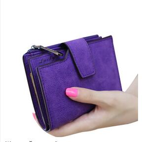 Solide Vintage Matte Damen Brieftasche Mode Kleine Weibliche Geldbörse Carteras Mujer Femininas kurzen Geldbörse