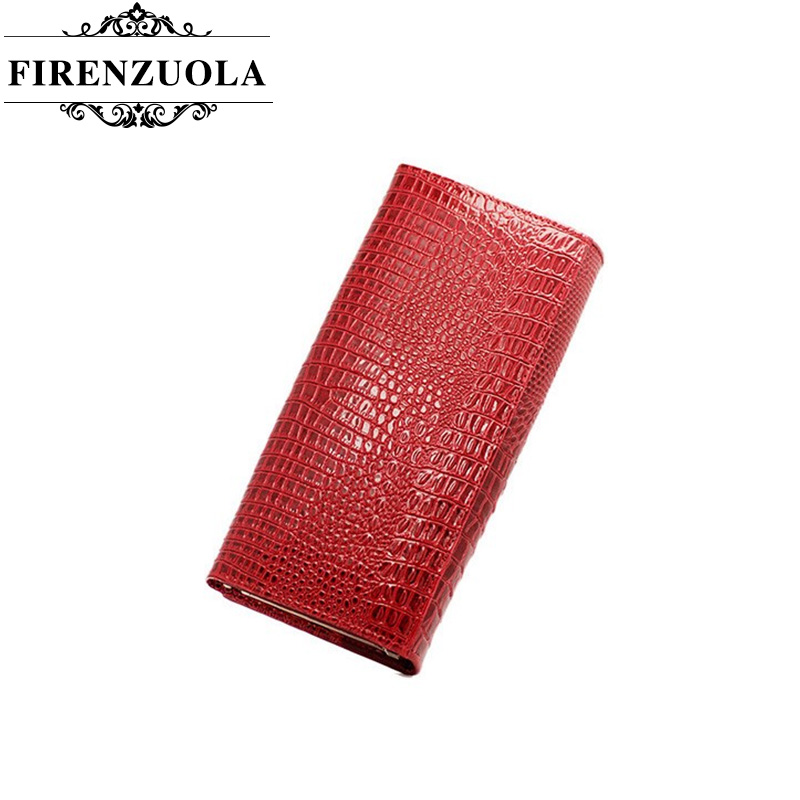 Firenzuola Neue Ankunft Damen Leder Geldbörse Mode 3D Alligator Muster Marke Design Casual dame Geldbörse