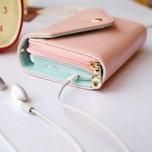 Förderung Multifunktions Damen Wristlet Brieftaschen Münzfach Geldbörse Für Iphone Galaxy