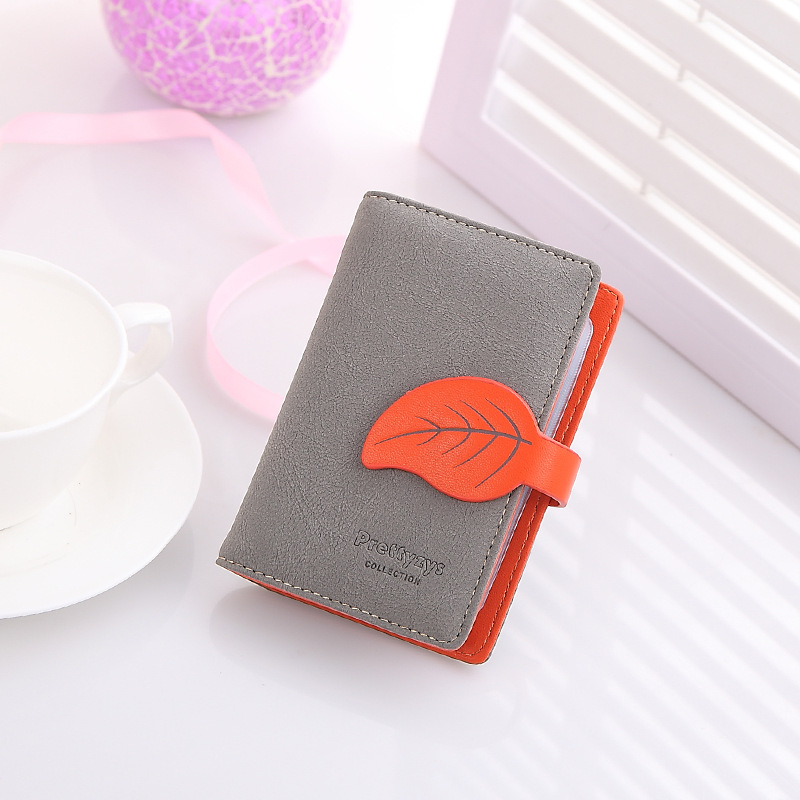 Neue Arrvial Mode Maple Leaf Kartenhalter Marke Angelegenheit PU Leder ID Halter Mädchen credid Karte Brieftasche