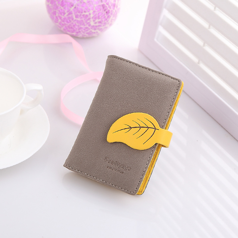 Neue Arrvial Mode Maple Leaf Kartenhalter Marke Angelegenheit PU Leder ID Halter Mädchen credid Karte Brieftasche