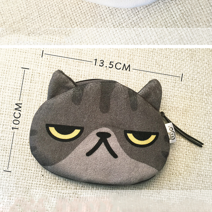 neuen Kleinen Schwanz Katze Geldbörse Nette Kinder Cartoon Brieftasche Kawaii Tasche Münzfach Geldbörse
