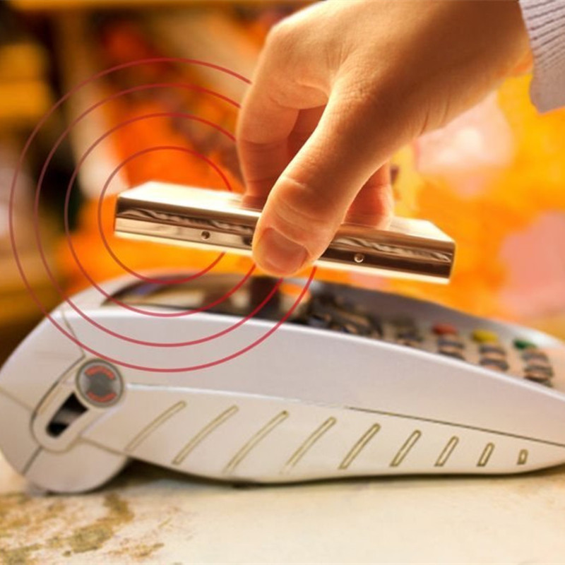 RFID Reise Karte Brieftasche Edelstahl Herren Damen Wasserdicht Business ID Kreditkarteninhaber Metallkarten