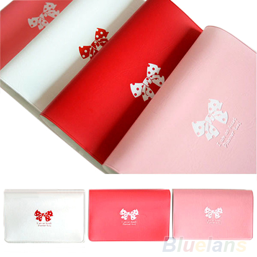 Damen Bowknot Geschäft Nette Karte Tasche Brieftasche Inhaber