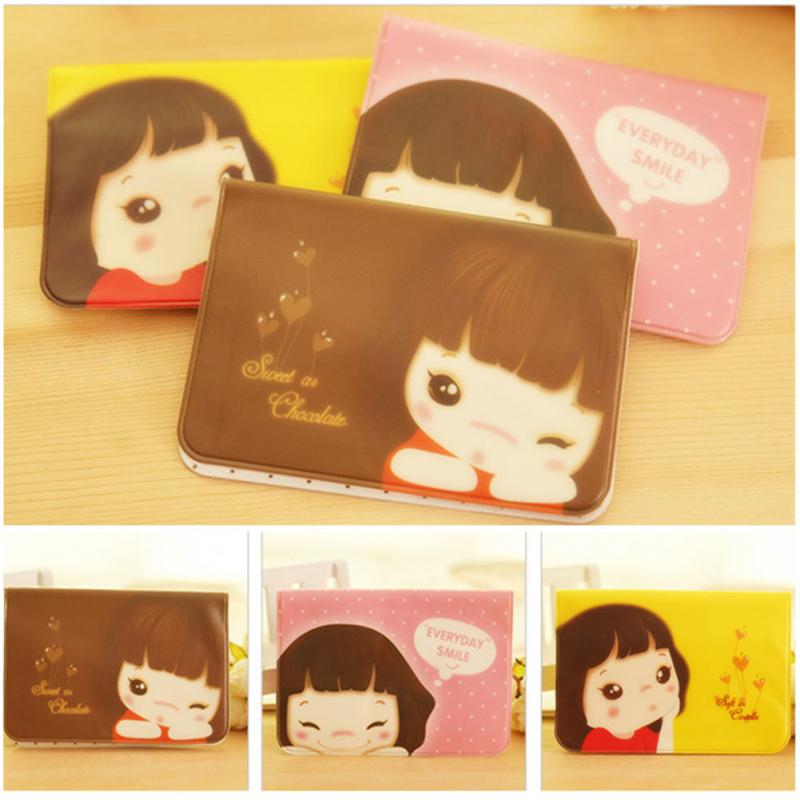 Freies verschiffen Super Cute Cartoon Mädchen Halter Bus Karte ID Kartenhalter Abdeckung Reisen Passdecke