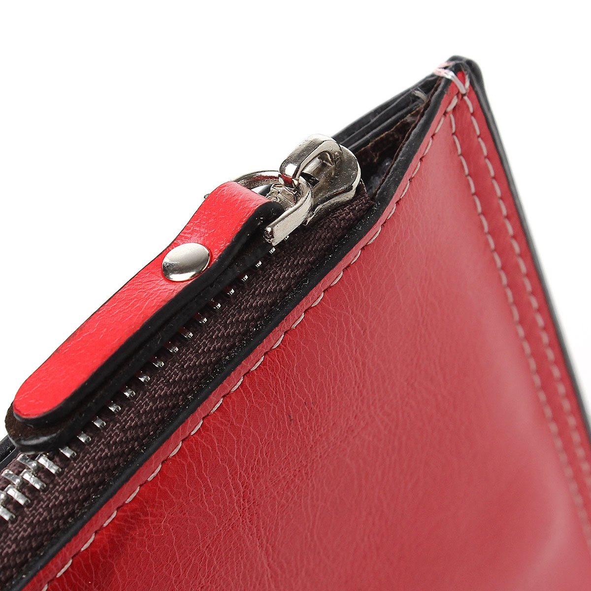 Heiße Damen Mehrere Karten Halter Pu Leder Geldbörsen Ultra dünne Reißverschluss Haspe Kupplung